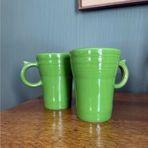Fiesta Shamrock Green Large Latte Mugs, Set of 2
